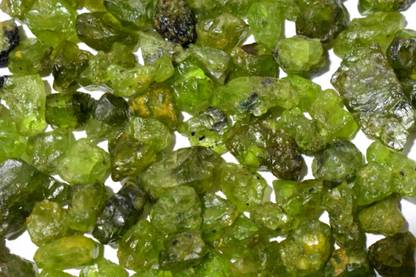 Healings4u Raw Rough Stone - Peridot 50 Grams unpolished Raw. Regular Asymmetrical Crystal Stone