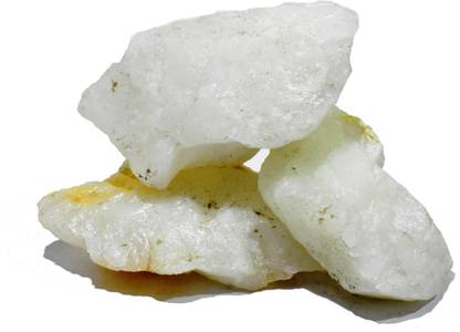 Healings4u Raw Rough Stone - White Agate unpolished Raw Regular Asymmetrical Crystal Stone