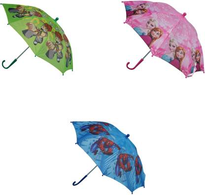 AutoVHPR Set of 3 Small Cute Style AH Cartoon Print Umbrella Umbrella