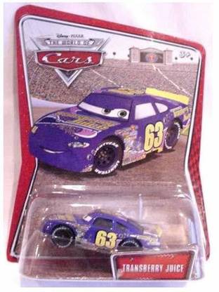 DISNEY Pixar CARS Movie 1:55 Die Cast Car Exclusive #63 Transberry Juice