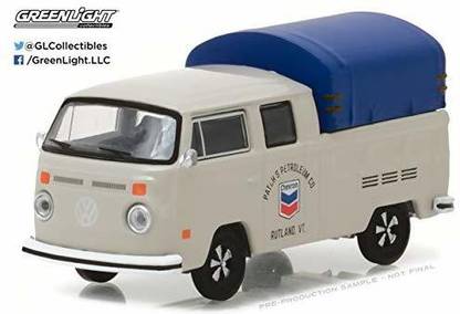 Grenlight Running On Empty Series 2 1:64 1974 VW Double Cab Pickup With Canopy Chevron