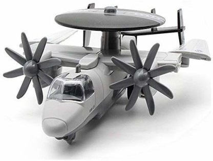 Green 1 Piece Diecast Plane Early Warning Airplane Model Navy Hawkeye Pull-Back Attack Aircraft Toys For Kids Boys