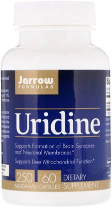 Jarrow Formulas Uridine Supports Brain Memory Liver Health 250 Mg