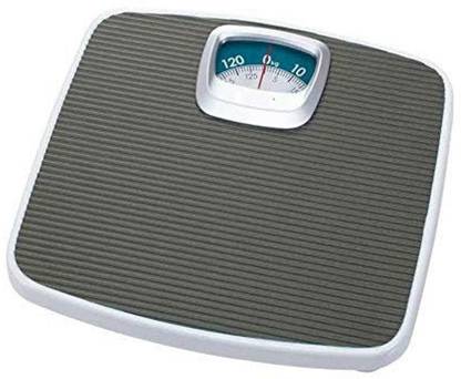 Rorian Analog Weight Machine For Human Body, Capacity 120Kg Mechanical Manual Analog (Grey) Weighing Scale