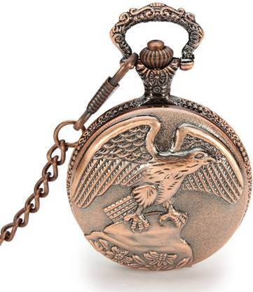 DICE Leader Pocket Watch PW-W-180-C201 Sliver Stainless Steel Pocket Watch Chain