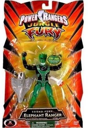 Bandai Power Rangers Jungle Sound Fury Elephant Ranger Green