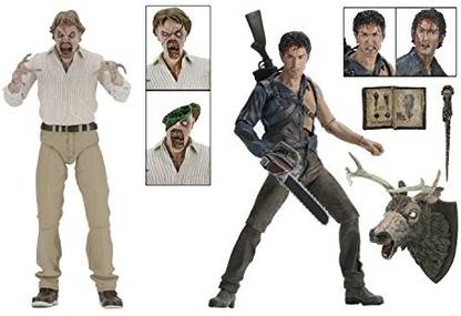 NECA Evil Dead 2 (30th Anniversary)ÃÂ Boxed Set 7? Scale Action Figures Hero Ash and Deadite Ed