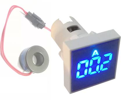 NanhoElectronics Digital 22mm AC 0-100A Current Indicator SHINE Blue Display Ammeter
