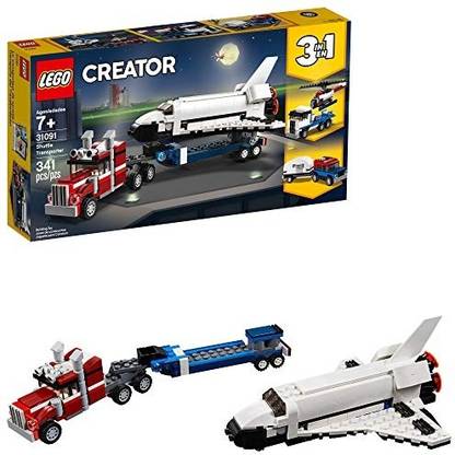 LEGO Creator 3in1 Shuttle Transporter 31091 Building Kit , New 2019 (341 Piece)