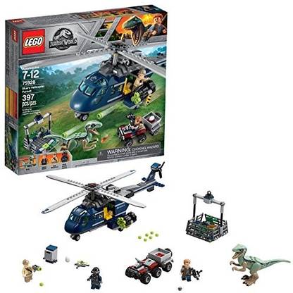 LEGO Jurassic World Blue?s Helicopter Pursuit 75928 Building Kit (397 Piece)