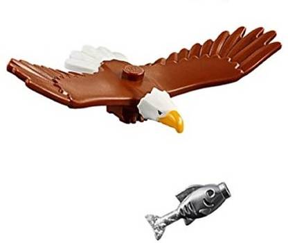 LEGO Outdoor Adventure Minifigure / Animal: Bald Eagle (with Silver Fish) 60202