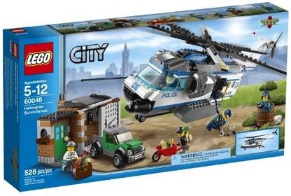 LEGO City Police Helicopter Surveillance Building Set 60046