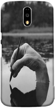 LEEMARA Back Cover for Motorola Moto G4 Plus ,XT1644 - Hand, Printed Back Cover