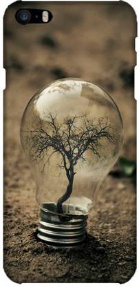 LEEMARA Back Cover for Apple iPhone 5s-Tree In A Bulb Picture On Back Cover
