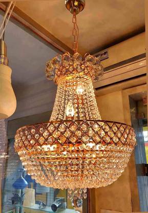 Prmoagen Crystal Chandelier Light, Ceiling Chandelier Lights India