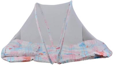 AVMART Cotton Infants Washable Comfortable Portable Baby Mosquito Net with Foldable Mattress Mosquito Net