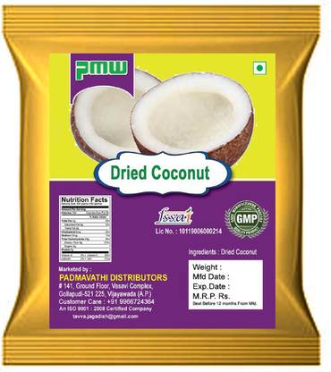 PMW Whole Coconut - Kopra - Kuridi - Kobbari - 250 Grams Coconut