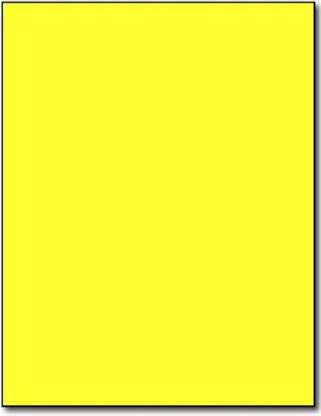 TOTAL HOME 20 PCS A4 SIZE FLUORESCENT YELLOW COLOUR SELF ADHESIVE / STICKER LABELS SHEETS UNRULED A4 80 gsm Inkjet Paper