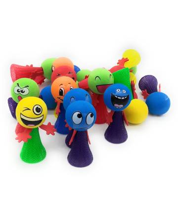 unique toy world Smiley Emoji Jump Elf Fly Toy (Multicolour)