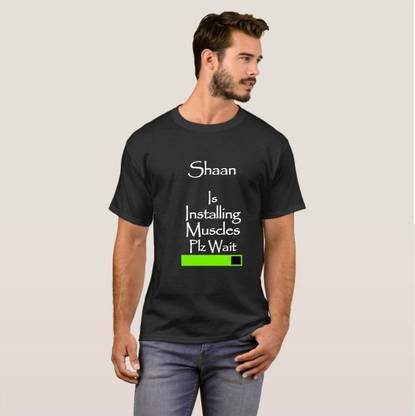 Printed Men Black T-Shirt