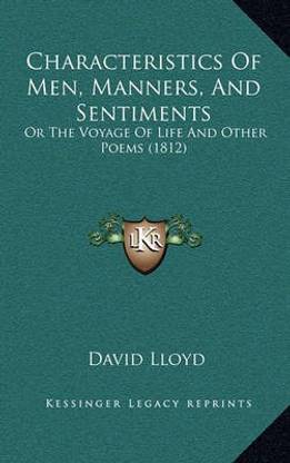 Characteristics Of Men, Manners, And Sentiments