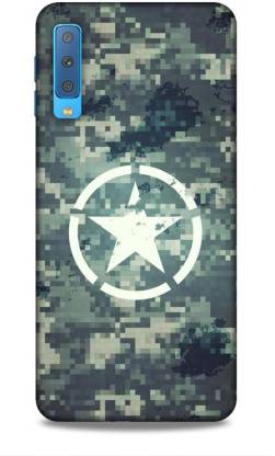 MAPPLE Back Cover for Samsung Galaxy A7 (2018) Triple Camera (Captain America Shield)