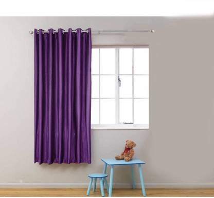 Styletex 151 cm (5 ft) Polyester Semi Transparent Window Curtain Single Curtain