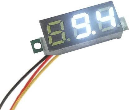 NanhoElectronics White Display 0.28 inch Digital Voltmeter Voltmeter
