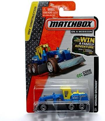 MATCHBOX GROUND GRINDER (BLUE) 2014 MBX CONSTRUCTION 1:64 Scale Basic Die-Cast Vehicle (#13 of 120) by