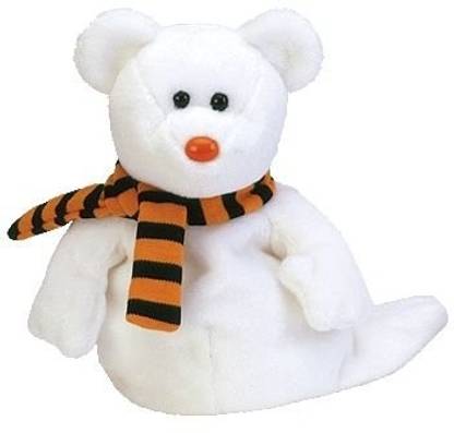 TY Beanie Babies Quivers - Ghost Bear  - 6.1 cm
