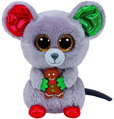 TY Beanie Boo Plush - Mac the Mouse 15cm (Christmas Exclusive)  - 15 cm