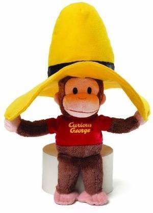 GUND Curious George Yellow Hat Plush  - 25.4 cm