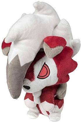 POKEMON Center Original (6.5-Inch) Poke Plush Lycanroc Doll Midnight Form (Lugarugan)  - 10.9 cm