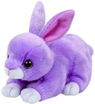 TY Dash Purple Bunny Plush, Lilac, Regular  - 15.24 cm
