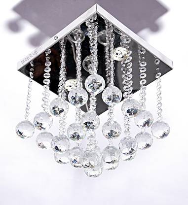 Prop It Up Crystal Square Shape Small Size led Chandelier for Celling Chandelier Ceiling Lamp