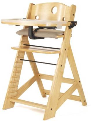 Keekaroo Height Right High Chair with Tray - Natural