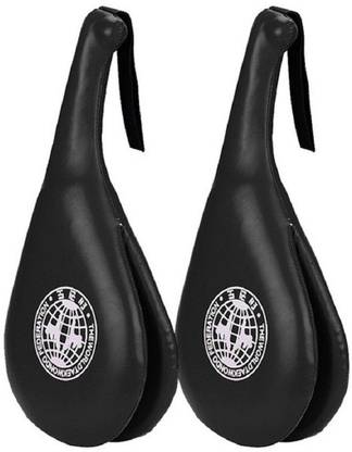 JERN Set of 2 Taekwondo Durable Kick Pad Target for Karate Kickboxing Training (Black) Kicking Shield