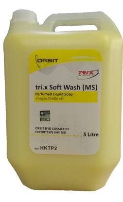 TRIX tri.x Soft wash (MS) Perfumed Liquid Soap Lemon 5 Litre Hand Wash Bottle