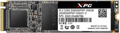 ADATA XPG SX6000 PRO PCle NVMe M.2 256 GB Laptop Internal Solid State Drive (SSD) (ASX6000PNP-256GT-C)