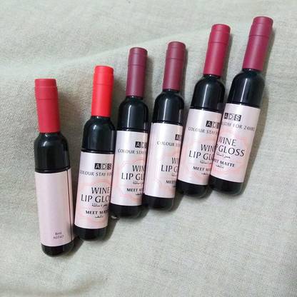 ads Matte Wine Lipgloss (Set of 6)