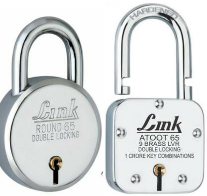 लिंक ओ लाइन LINK ATOOT 65 LONG SHACKLE AND ROUND 65, PACK OF 2 ताला