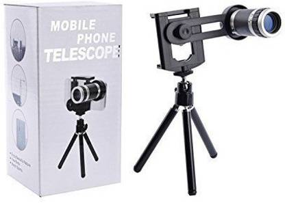 VIDZA Zoom Telescope and Mini Stable Stand Mobile Camera Lens with Tripod & Phone Holder Mobile Phone Lens