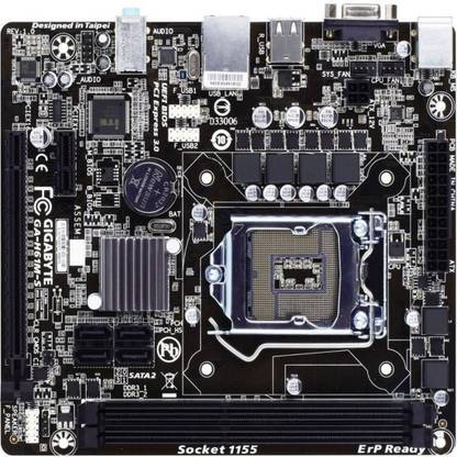 GIGABYTE GA-H61M-S LGA 1155Socket Micro-ATX Intel H61 Chipset DDR3 Motherboard for Desktop