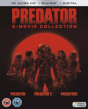 Predator Trilogy - 3 Movies Collection: Predator + Predator 2 + Predators (4K UHD + Blu-ray + Digital HD) (6-Disc Box Set) (Slipcase Packaging + Fully Packaged Import) (Region Free)