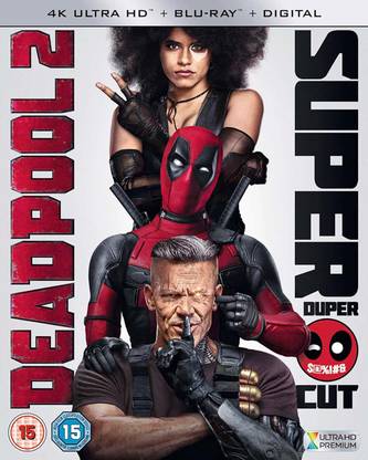 Deadpool 2: Theatrical + Super Duper Cut (4K UHD + Blu-ray + Digital HD) (4-Disc Extended Edition) (Region Free + Fully Packaged Import)