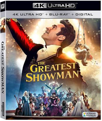 The Greatest Showman (4K UHD + Blu-ray + Digital HD) (2-Disc Set) (Region Free + Slipcase Packaging + Fully Packaged Import)