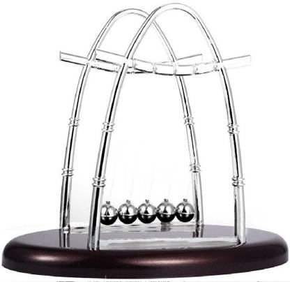 JERN Newtons Cradle Steel Balance Pendulum Ball Oval Frame Design Newton Cradle