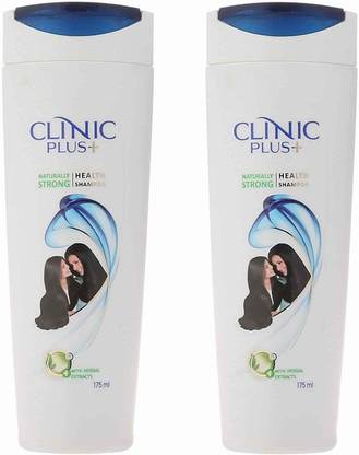 Clinic Plus मजबूत और लंबे स्वास्थ्य शैम्पू (2 का पैक)