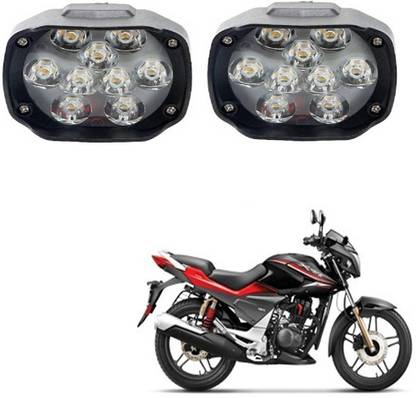 RWT 9 LED Fog Lamp, Headlight, Side Marker, Mirror Light LED For Honda CBZ Extreme Headlight Motorbike LED for Hero (12 V, 15 W)