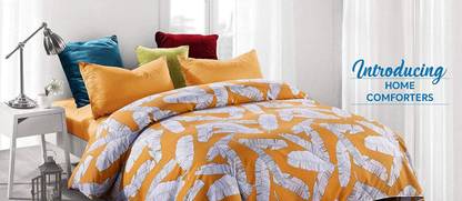 Sleepwell Floral Double Comforter for  Mild Winter